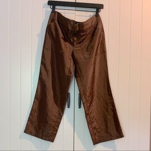 Gucci silk cropped pants